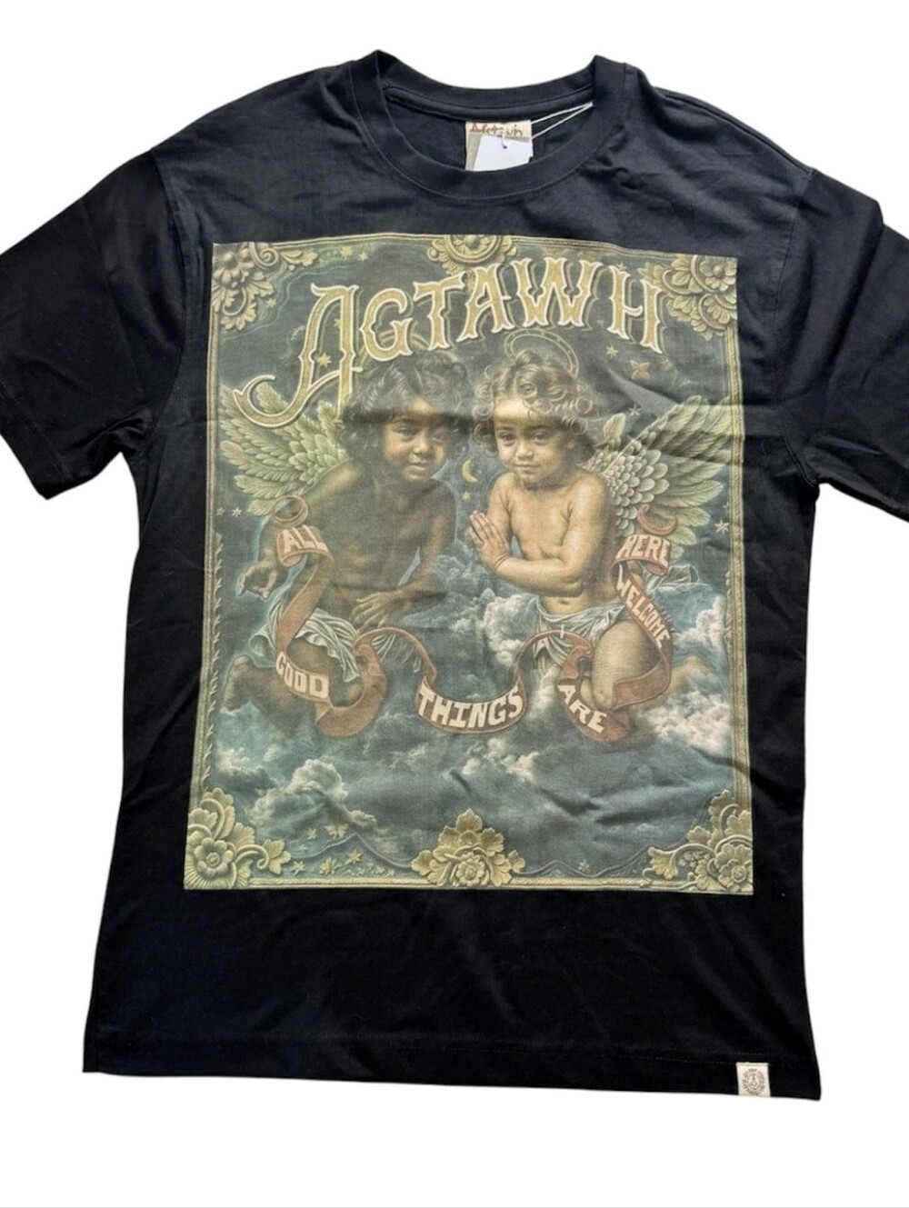 AGTAWH Cherubin Short sleeve mens shirt. Gift. NWT